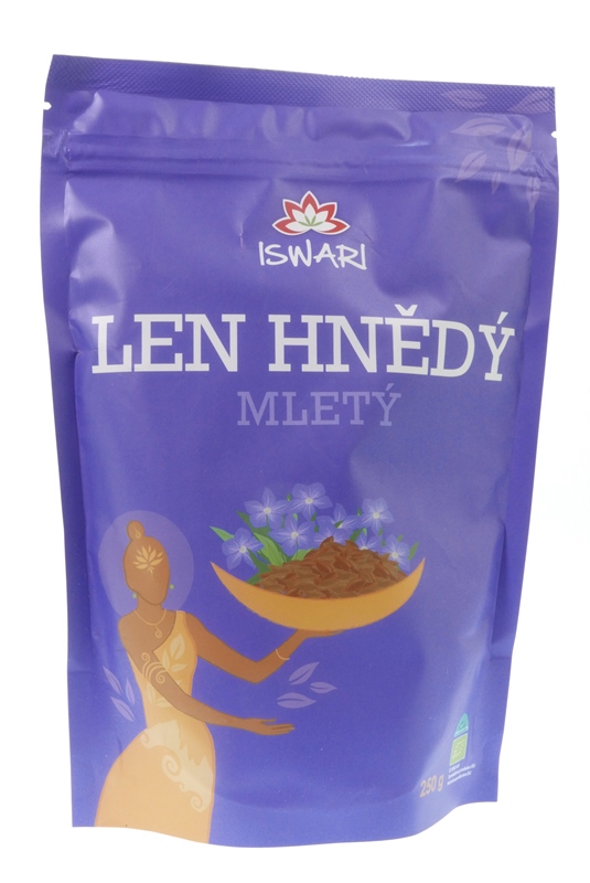 Len hnědý mletý 250g BIO