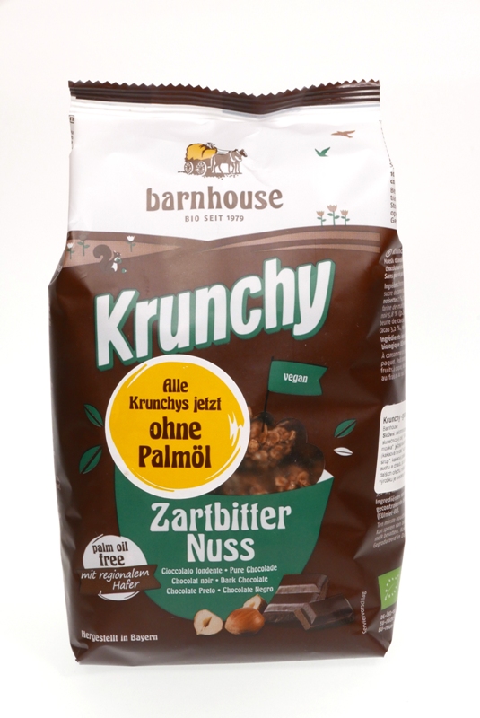 Krunchy s hořkou čokoládou 375g BIO