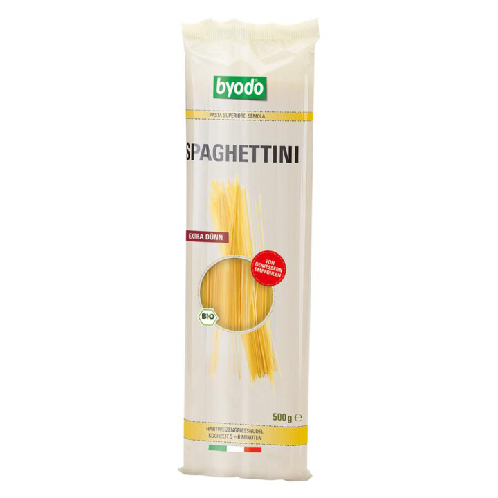 Spaghettini semolinové 500g BIO