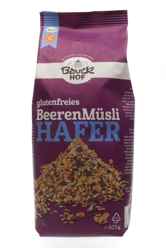Musli s bobulkami bezlepkové 425g BIO
