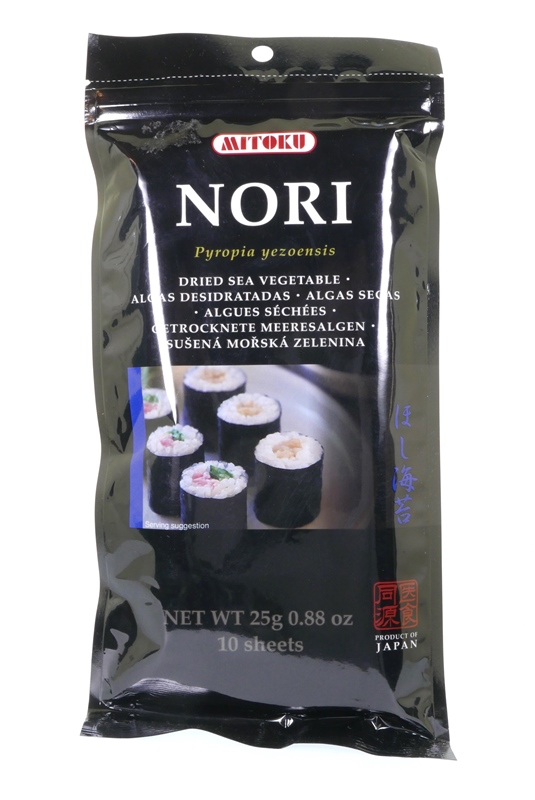 Řasy Nori plátky 25g