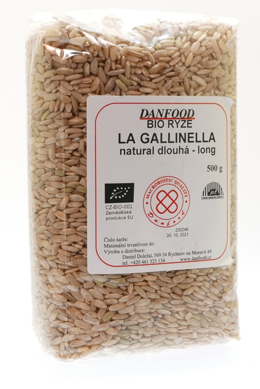 Rýže Gallinella dlouhá natur 500g BIO