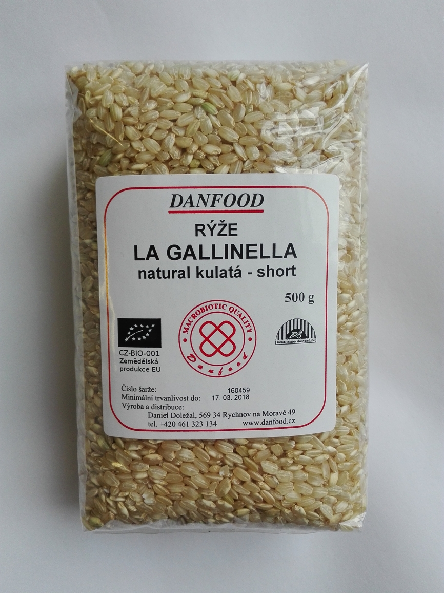 Rýže Gallinella kulatá natur 500g BIO