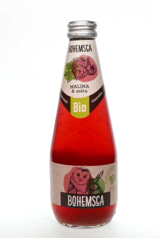 Bohemsca Limo Malina+Máta BIO 330ml BIO