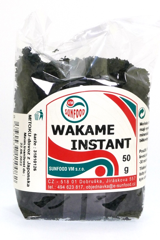 Řasy Wakame instantní 50g