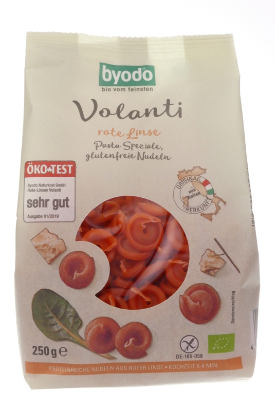 Volanti z červené čočky 250g BIO