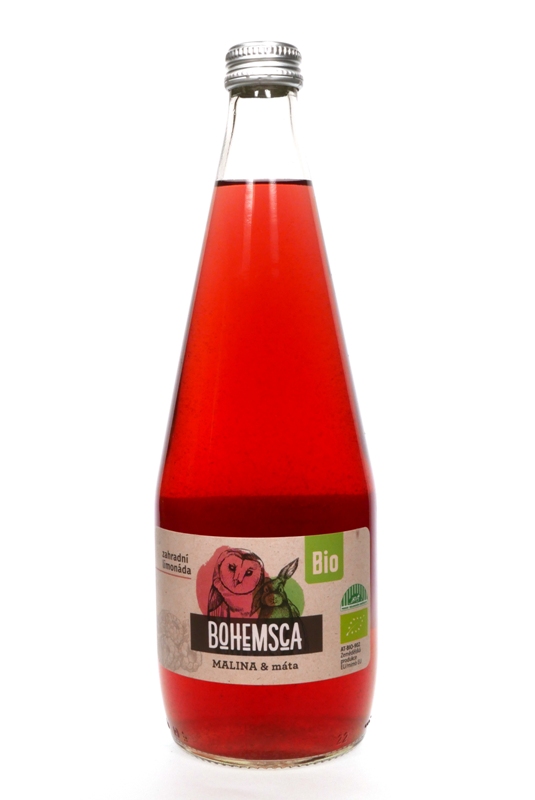 Bohemsca Limo Malina+Máta 700ml BIO 