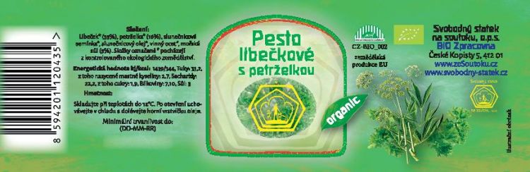 Pesto libečkové s petrželkou 120g BIO