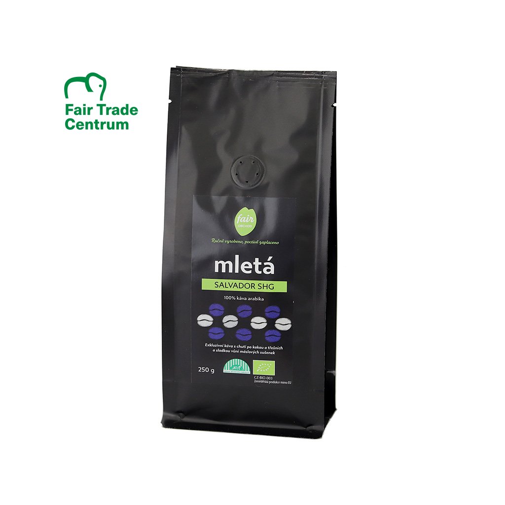 Káva mletá Salvador SHG 250g BIO