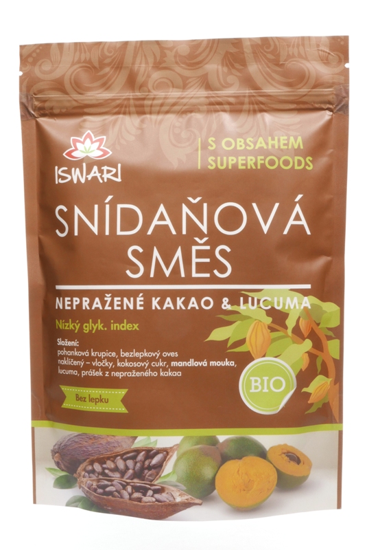 Snídaňová směs s kakaem 300g BIO
