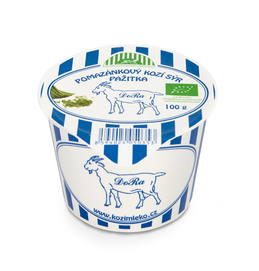 Kozí pomazánka pažitka 100g